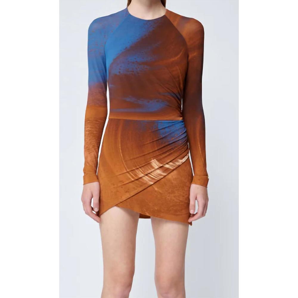 NEW JONATHAN SIMKHAI abby dress in sierra print